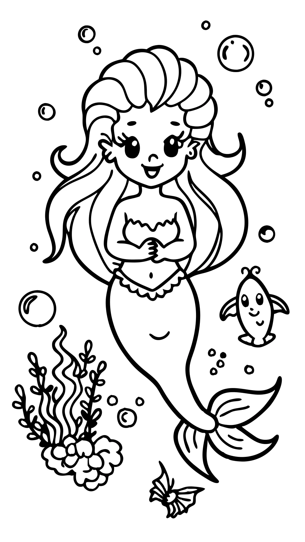 coloring pages little mermaid